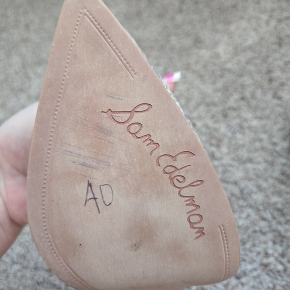 Sam Eldeman Snake Print Platform Womens  Heels Size 8.5 Leather - Picture 9 of 13